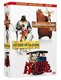 Coffret Animation - Les Rebelles De La Forêt 1&2 + Les Rois De La Glisse + Monster House - Pack