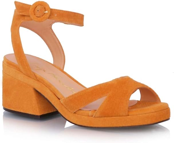 sandalias salto bloco baixo