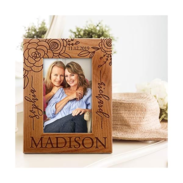 UnitedCraftSupplies Personalized Picture Frames for Couples Wedding