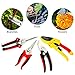 Fstop Labs 4 Packs Pruner Shears Garden Cutter Clippers, Stainless Steel Sharp Pruner Secateurs, Professional Bypass Pruning Hand Tools Scissors Kit with Storage Bagthumb 2