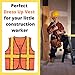 Darice Crafts AC 193267 Kids Construction Vest, Orange/Yellow