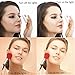 Lighted Makeup Mirror, LoiZau 23 LEDs 5.5 Inch Portable Vanity Makeup Mirror with Lights for Travel USB Charging(Rose Gold)