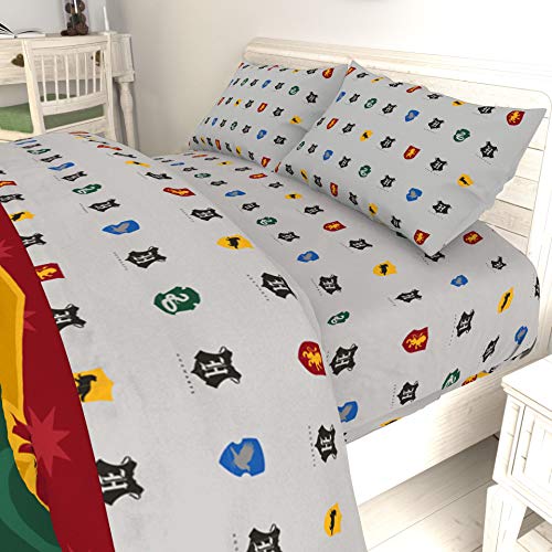 Jay Franco Harry Potter House Pride Queen Sheet Set 4 Piece Set Super