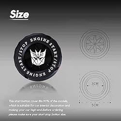 Rotary Push Start Button Cover, Transformers