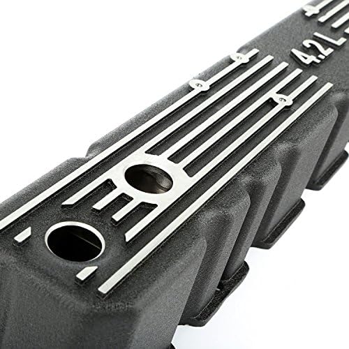 Omix-ADA 17401.21 Black Aluminum Valve Cover Kit, 4.2L, 81-86 Jeep CJ