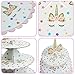 JETTINGBUY 3 Tier Unicorn Cardboard Cupcake Stand Dessert Cupcake Holder for Baby Shower, Gender Reveal Party, Kids Birthday Party or Unicorn Themed Party (Type-1)