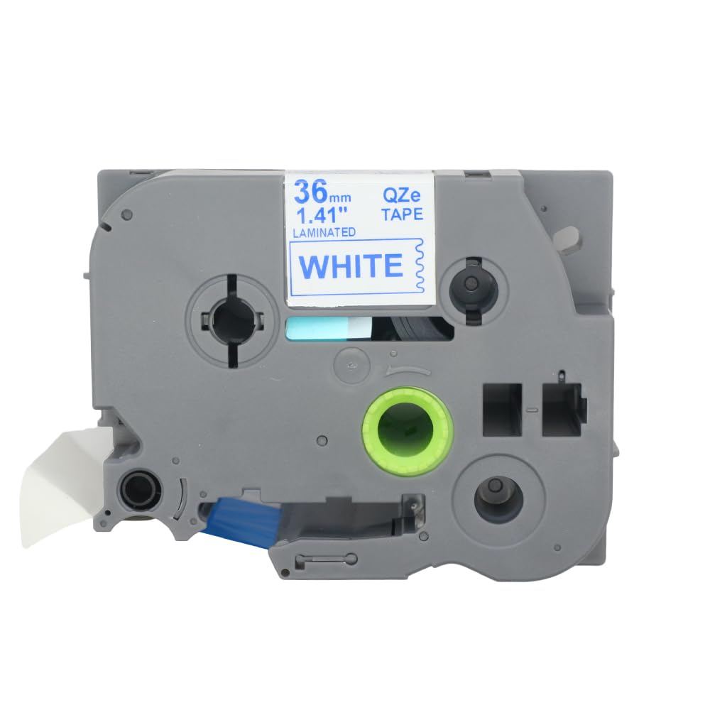 BROVACS 1 Pack Blue on White Laminated Label Tape Compatible for Brother P-Touch Label Printer TZ 263 TZe 263 36mm 1 1/2" OPA4263