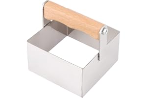 Comb Honey Cutter Scraper, 10.5x10.5x10.3cm Stainless Steel Comb Honey Cutter with Handle Square Shaped Cutting Tool Beekeepi