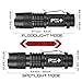 PeakPlus LFX100 Mini Flashlights [4 Pack] - EDC Flashlight with Belt Clip, Zoom, Strobe - Bright Pocket Tac Light Tactical Flashlights For Kids, Emergency, Camping