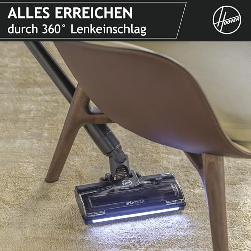 ultraleichter kabelloser HF2 Akku Staubsauger für alle Böden, mit Verdichtungs-Funktion für 3X mehr Staubkapazität, Anti-Twist gegen Haarverwicklung, LED-Leuchten, 40min Laufzeit [HF2Z10H]
