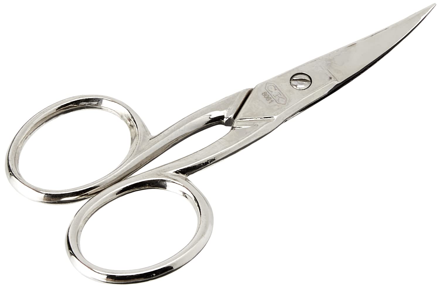 C.K Classic C8061 Curved Blades Nail Scissor, Nickel