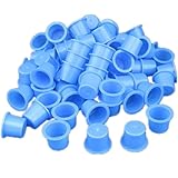 1000pcs Small Size 9mm Plastic Tattoo Ink Cap Cups For Needle Tip Supply (Blue)
