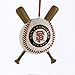 San Francisco Giants Baseball and Crossed Bats MLB Christmas Ornament