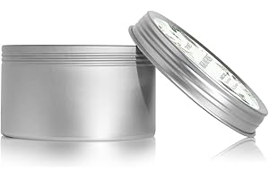 Thymes Travel Tin Holiday Candles - Scented Candles for Home Decor - Winter Scents - Christmas Gifts - Luxury Home Fragrance Gifts for Women & Men - Silver (Highland Frost, 2.5 oz)