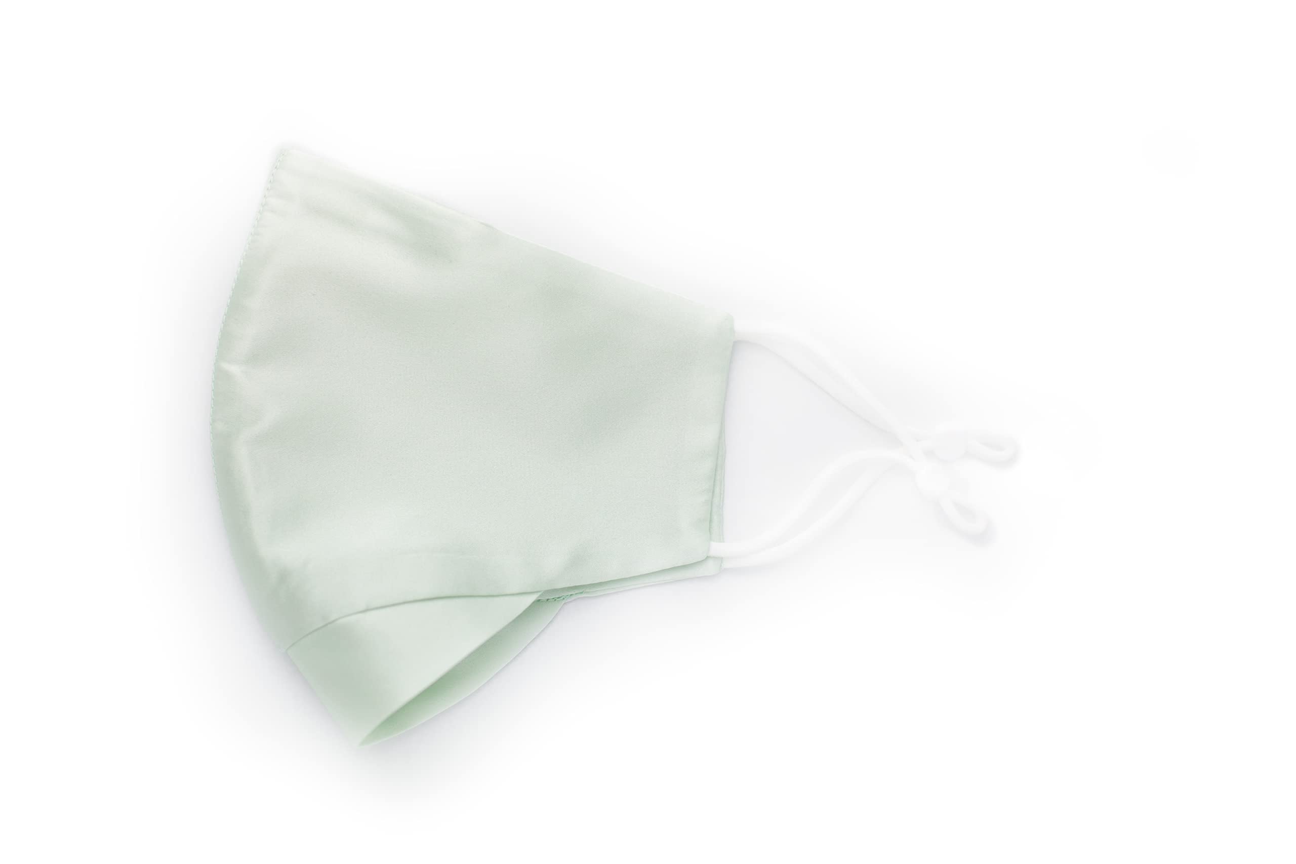 Habac Studio- 100% Mulberry Silk Face Mask, Face Masks Washable UK, Reusable Face Mask, Mens Face Mask, Silk Mask, Masks for Women, Wedding Face Mask, Masks Reusable (Lime Green)