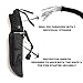 DAX Survival Knife: 550 Paracord Handle, Best Survival Gear, Survival kit with Fire Starter, Emergency Whistle, Full Tang Blade, Fixed Blade Hunting Knife, 420 Stainless Steel, Protective Sheath