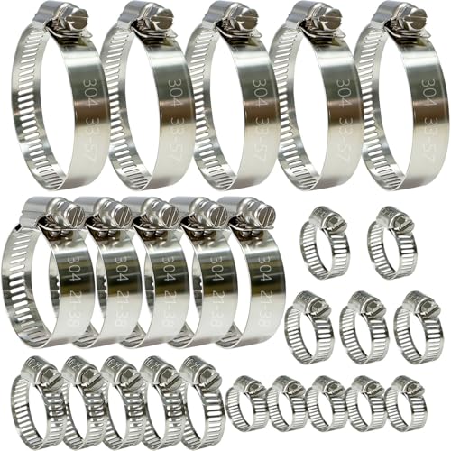 VELNUT Stainless Steel Hose Clamps
