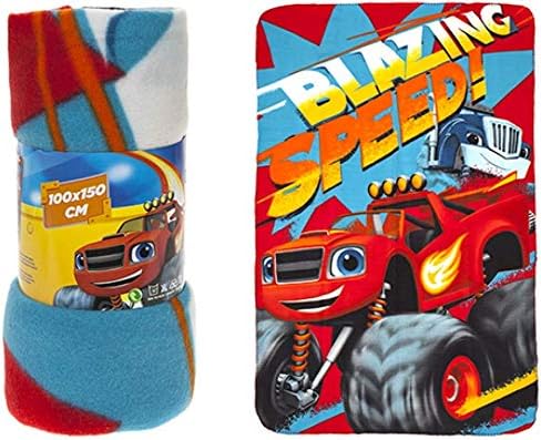 ITP IMPORTS Cars 3 (Blaze) Licensed Kids Boys Girls Character Super Soft Coral Fleece Throw Bed Blanket