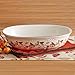 Pfaltzgraff Autumn Berry Oval Vegetable Bowl, white, 11 inches