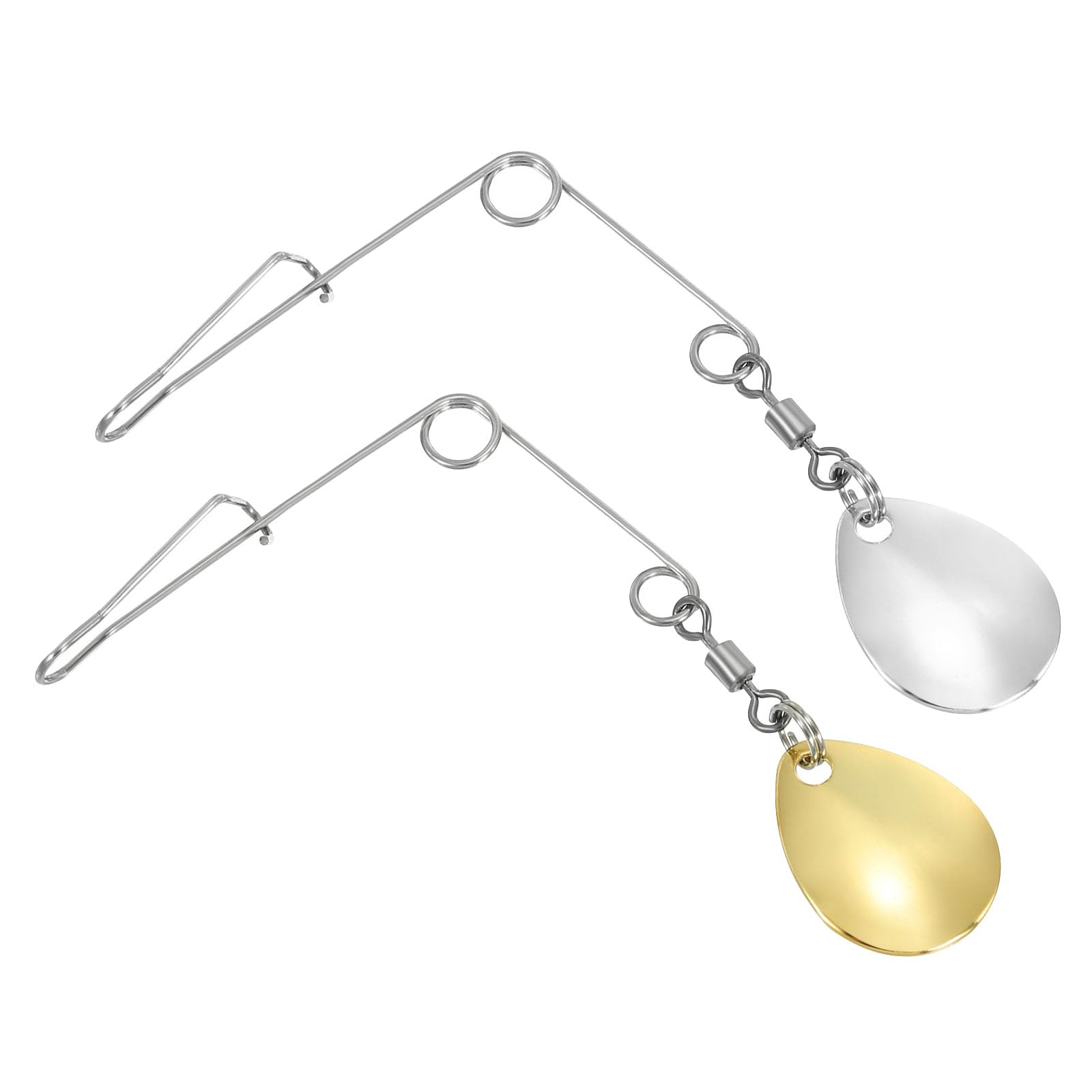 PATIKIL Fishing Spinnerbait Wire with Blade, 20Pcs Lure Making Supplies for Bass Fishing, Large-sized Water-drop