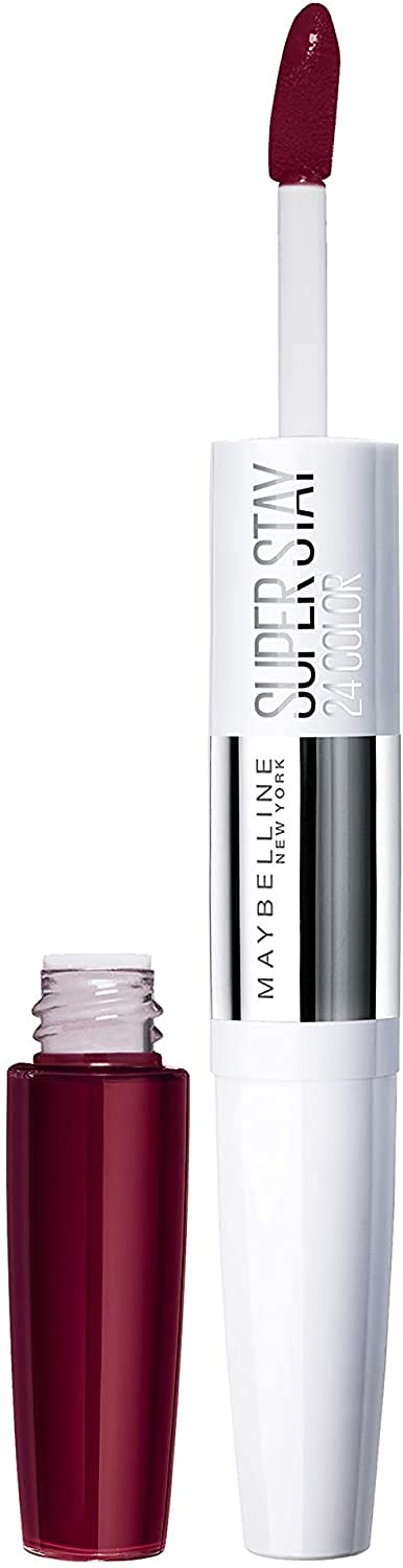 3 x Maybelline Superstay 24hr Lipstick & Balm New - 835 Timeless Crimson, 9ml