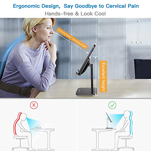 image for Pipishell Cell Phone Stand Holder, Multi-Angle Adjustable Smart Phone 