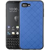 ELISORLI Compatible with Women Men BlackBerry KEY2 Slim Case Women Men Blue | Rugged Thin, Cell Accessories, Anti-Slip Fit Rubber TPU Mobile Phone Protection Full Body Silicone Cover for Key 2 Two KEYtwo