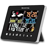 SMARTRO SC62 Wireless Indoor Outdoor Thermometer, Weather Station Color Large Display, Room Hygrometer Temperature and Humidity Monitor Gauge