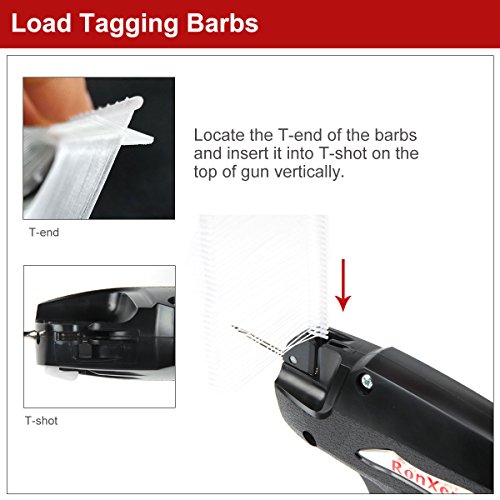 RonXer Standard Clothes Tagging Gun with 2500 2" Attachments and 2 Needles 100 Price Tags,Tag Attacher Guns for Retail Consignment Sale Garage Sale Boutique Family Yard Sale - Thumbnail 2