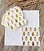 100 Gold Foil Cocktail Napkins | 5 Assorted Designs Folded 5 x 5 Inches Disposable Party Napkins Beverage Napkins | Bulk White Paper Napkins Are Perfect for Dinner, Wedding, Baby Shower, Bridal Shower