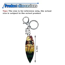 Summer Beach Favors Car Keychain Presents, Acrylic