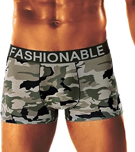 Man Camouflage Boxer Briefs,Ronamick Men Sexy Camouflage Bulge Pouch Soft Briefs Knickers Plus Size Underpants Sport Shorts Underwear