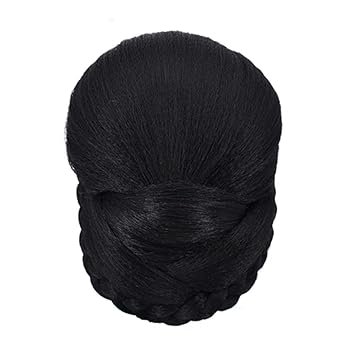 Amazon Com Synthetic Braided Updo Hairpieces Clip In On Bun