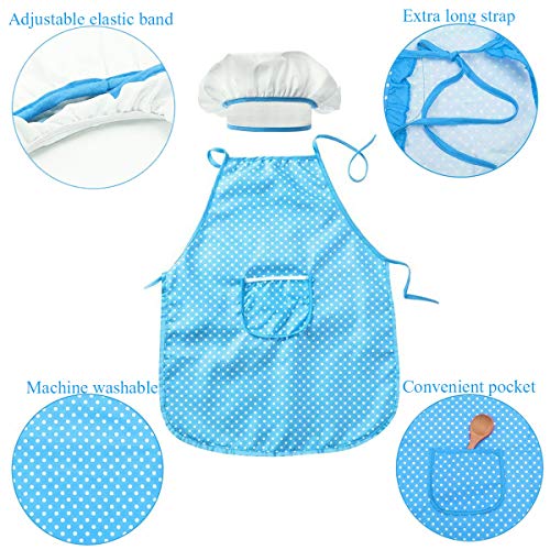 FUQUN 17Pcs Matschküche Zubehör Outdoor, Küchenspielzeug Zubehör Kinderküche Kochgeschirr Edelstahl Pfannenset Schürze… – Bild 4