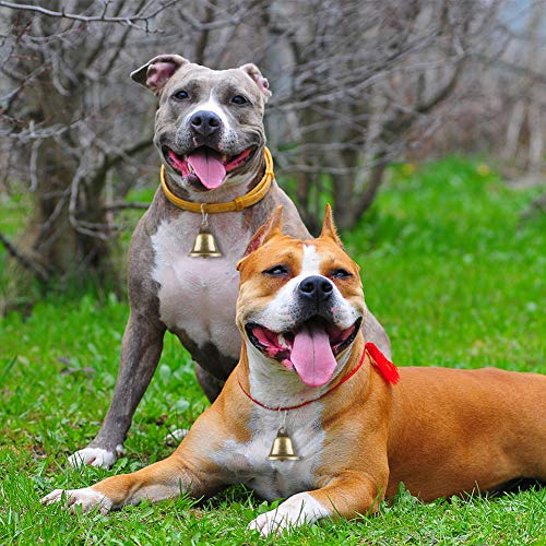 BigOtters Craft Bells, 16PCS Bronze Jingle Bells Vintage Bells with Spring Hooks Hanging for Wind Chimes Making Dog Potty Training Doorbell Christmas Halloween Thanksgiving Day Wedding Decor