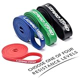 Pull Up Assist Band, LizardMad Natural Latex Mobility Band - Stretch Resistance Band - Powerlifting Bands - Extra Durable and Perfect for Resistance Training - SINGLE or SET