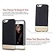 iPhone 6 Case, MOZE iPhone 6 Case Protective SOFT-Interior Scratch Protection Slider Style Hard Case for iPhone 6 (Black/Gold)