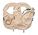Baby Gift Set: Classic Drool Bibs with Snaps and Wooden Teether; Organic Cotton Muslin