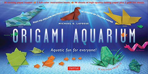Origami Aquarium Kit: Aquatic fun for everyone!: Kit with Two 32-page Origami Books, 20 Projects & 98 High-Quality Origami Papers: Great for Kids & Adults!