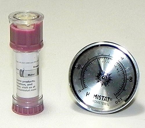 Only Adjustable Humidifier for Musical Instruments Plus Hygrometer (Lilac / Silver) - By Humistat USA