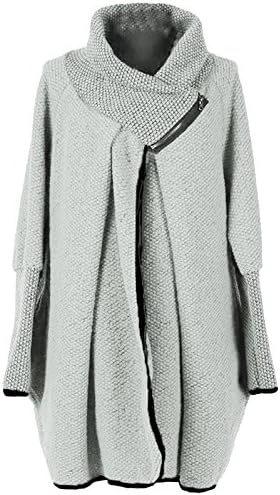 Ladies New Womens Italian Lagenlook Quirky Coatigan Wool Zip Long Sleeve Cocoon Coat Jacket Poncho Cape