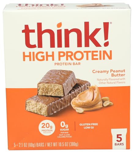 THINKTHIN BAR CREAMY PEANUT BUTTER, 10.5 OZ