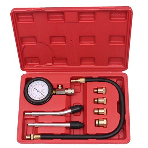 eoocvt Professional Petrol Gas Engine Cylinder Compression Tester Kit Automotive Gauge Tool
