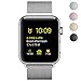 Been5le Milanese Loop Stainless Steel Replacement iWatch Band with Magnetic Closure Clasp for Apple Watch Sport and Edition - 38 mm - Silver