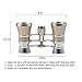 Uarter Opera Glasses Theater Vintage Binoculars with Chain Necklace Champagne-Silver
