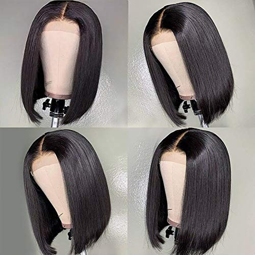 Ugrace-Hair-Straight-Bob-Wigs-Brazilian-Virgin-Human-Hair-Lace-Closure-Wigs-Natural-Hairline-Glueless-Pre-Plucked-4x4-Lace-Wigs-Short-Bob-Wigs-For-Fashion-Women-12INCH-4X4-natural-color
