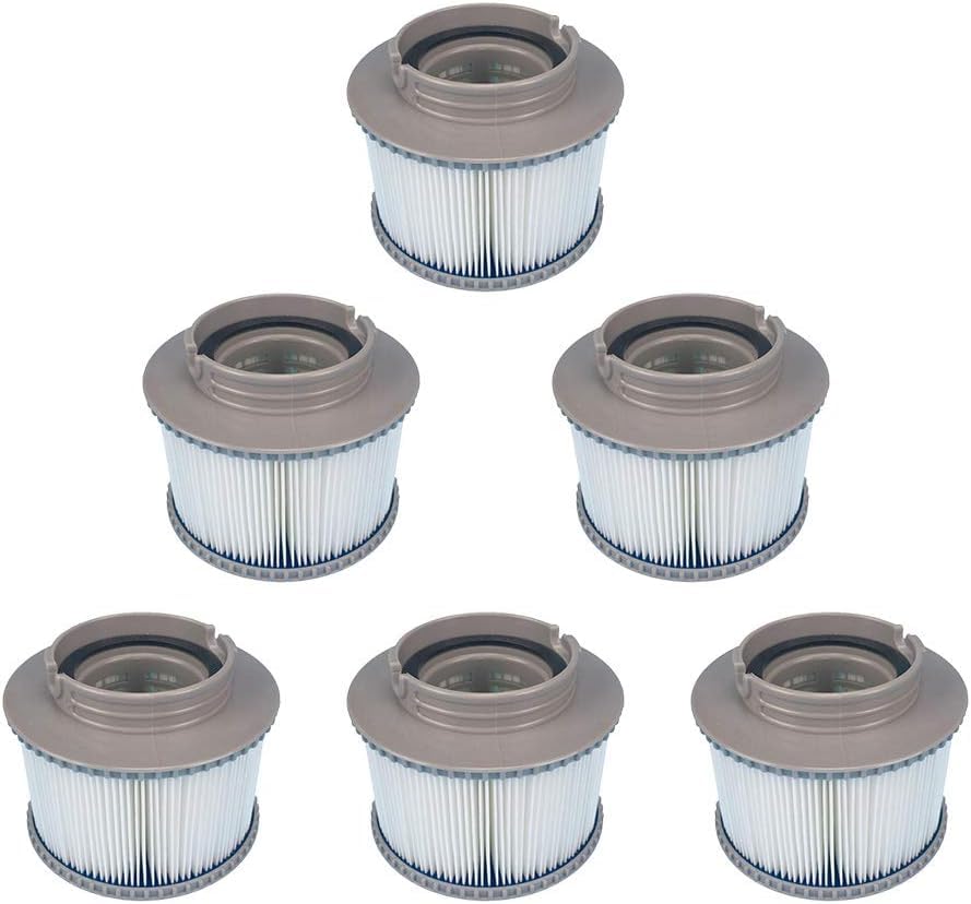 YanBan 6 Pack Replacement Hot Tub Filters for MSPA FD2089, Cartridge Pump Filter Fit for MSPA Hot Tubs