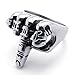 ENHONG Mens Stainless Steel Biker Rings Middle Finger Hip Hop Punk Ring for Men Size 13