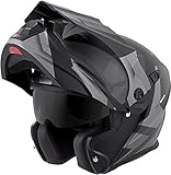 ScorpionEXO Unisex-Adult Modular/Flip Up Adventure Touring Motorcycle Helmet (Silver, Large) (EXO-AT950 Neocon)