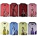 Milano Moda Long Sleeve Dress Shirt With Matching Tie & Handkie SG21
